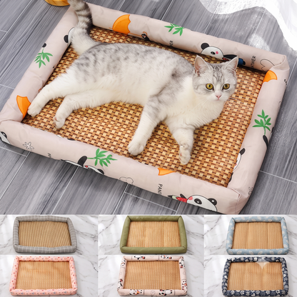 KEVJO Pet Summer Mat Cute Dog Cooling